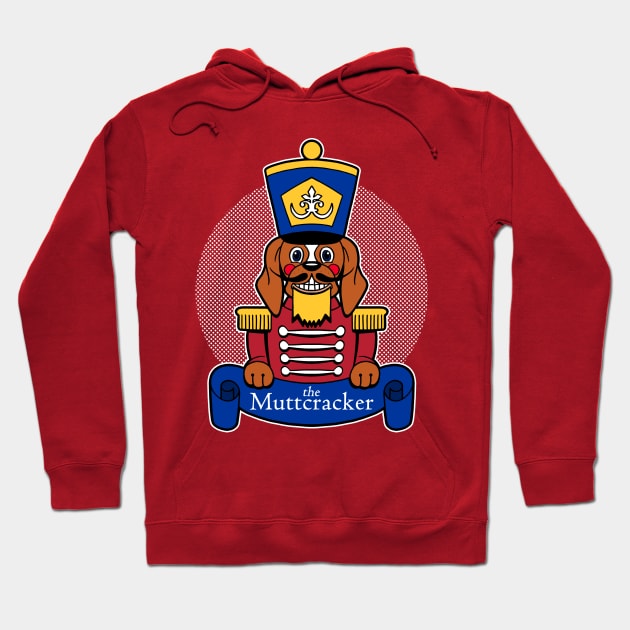 Funny Cute Christmas Vintage Nutcracker Dog Funny Cartoon Gift For Dog Lovers Hoodie by BoggsNicolas